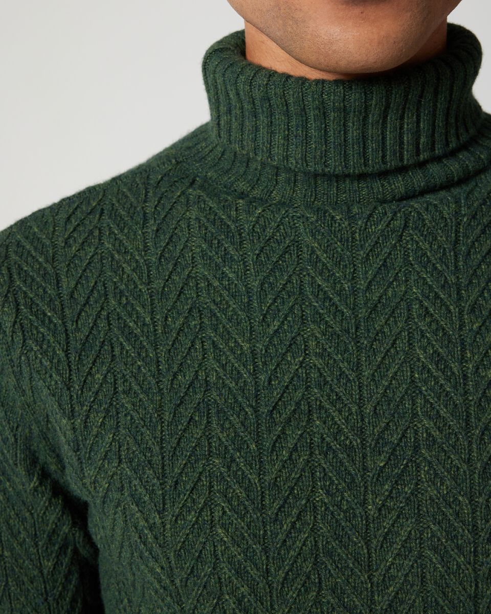 Chunky Wool Roll Neck Knit 